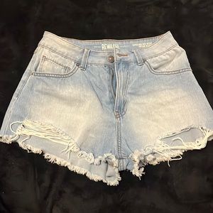 Light Wash Vintage Style Shorts